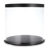 Caja Porta Queque Redonda Negra de 35 x 35 x 18 Centimetros MASTER CHEF 0761098