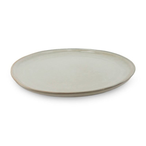 Plato Redondo de Ceramica 26.5 Centimetros Beige BELLARTE LDX-P00340