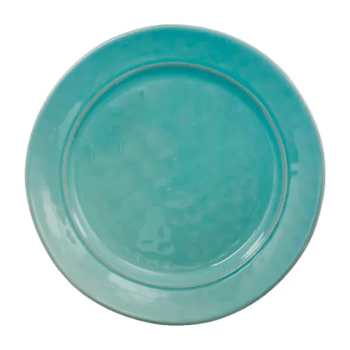 Plato Redondo de Ceramica 27.7 Centimetros Turquesa BELLARTE LDX-P00591