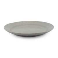 Plato Redondo de Ceramica de 27.7 Centimetros Gris BELLARTE LDX-P00587