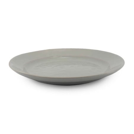 Plato Redondo de Ceramica de 27.7 Centimetros Gris BELLARTE LDX-P00587