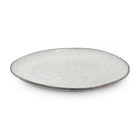 Plato Redondo de Ceramica 27.8 Centimetros Beige BELLARTE LDX-P00192