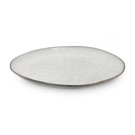 Plato Redondo de Ceramica 27.8 Centimetros Beige BELLARTE LDX-P00192