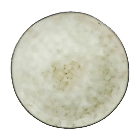 Plato Redondo de Ceramica 20.5 Centimetros Beige BELLARTE LDX-P00193