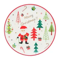 Plato Redondo Coupe de Ceramica Navideno 26 Centimetros TIPS 24D05-08