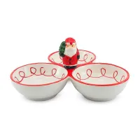 Plato Redondo Triple de Ceramica 20 x 10 Centimetros TIPS 24D05-12