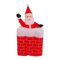 Muneco Inflable de Santa Claus 1.6 Metros TIPS 24C08-01
