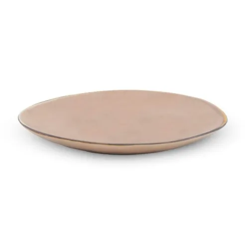 Plato Redondo de Ceramica 27 Centimetros Anaranjado BELLARTE LDX-P00399