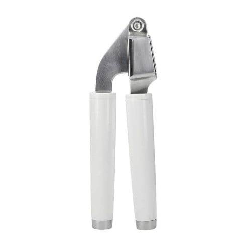Prensa Clasica para Ajo de Acero Inoxidable con Puno Blanco KITCHEN AID KCG132OHWHE