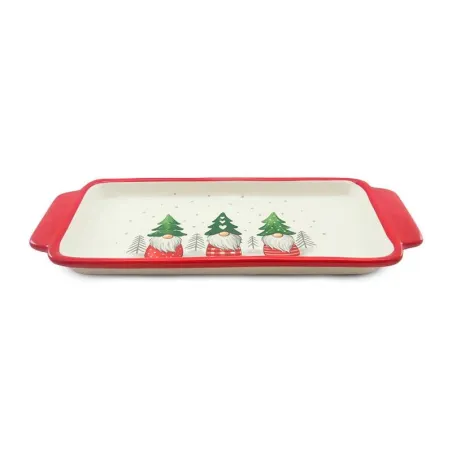 Platon Rectangular Navideno de Ceramica 38 Centimetros TIPS 24B12-16