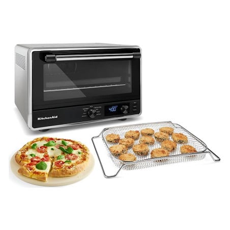 Horno + Freidor de Aire en Acabado Plateado de 21 Litros KITCHEN AID KCO128CU