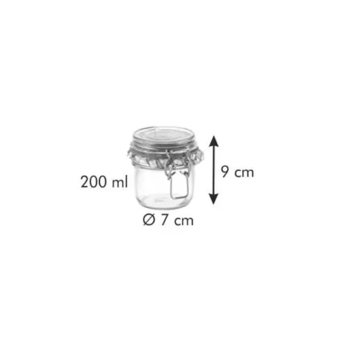 Frasco para Conserva con Abrazadera de 200 Mililitros TESCOMA 895141