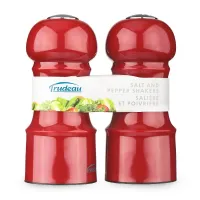 Pimentero y Salero de 4-1/2 Pulgadas de Alto, Color Rojo  TRUDEAU 0714097