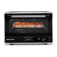 Horno + Freidor de Aire en Acabado Negro Mate de 21 Litros KITCHEN AID KCO128BM