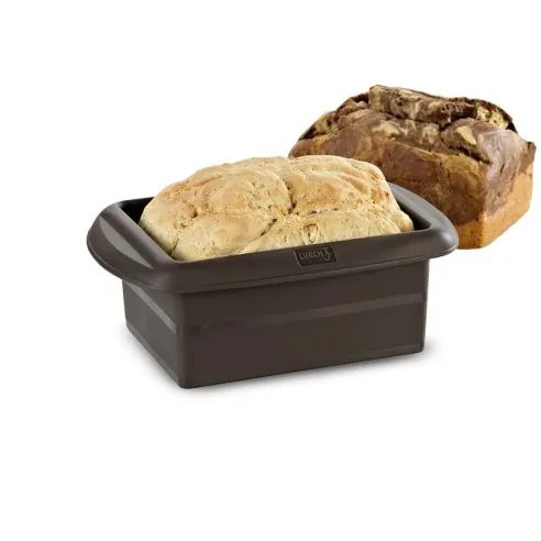 Molde de Silicon Rectangular de 14.5 Centimetros de Color Cafe LURCH 00085011