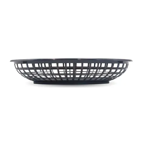 Canasta Plastica Ovalada para Comida Rapida de 9.5 x 6 Pulgadas, Color Negro THUNDER PLBK938K