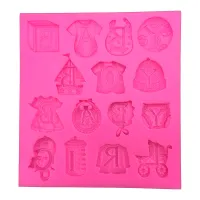 Molde de Silicon para Fondant Mensaje de Baby Boy y Baby Girl MASTER CHEF 0760295