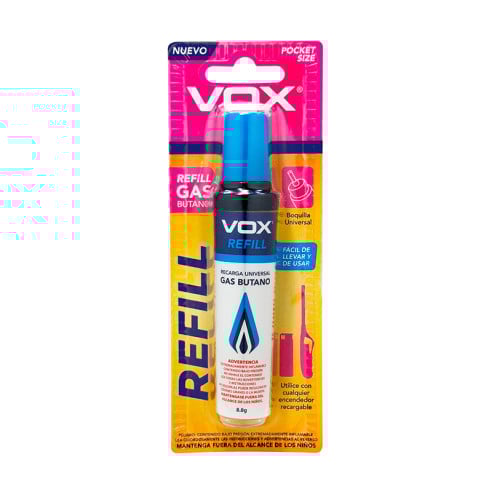 Gas Refill Vox para Bolsillo SIN ASIGNAR 27830