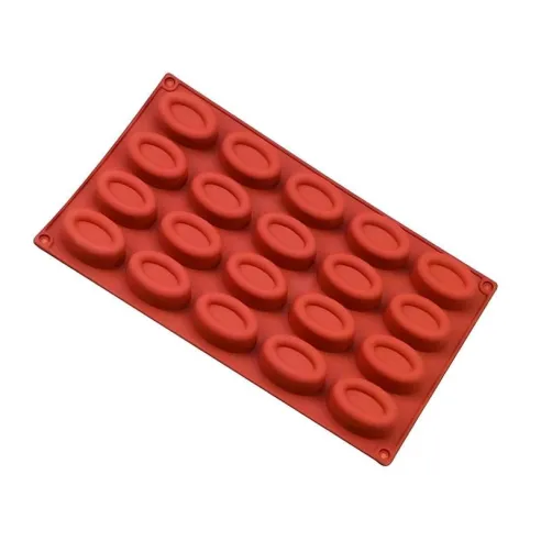 Molde de Silicon para Gelatinas Ovaladas, 20 Cavidades MASTER CHEF 0760725