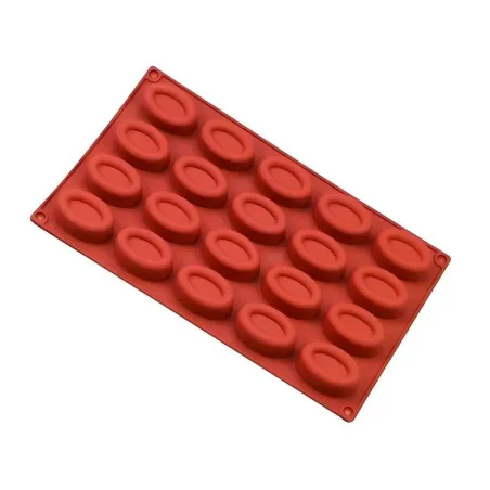 Molde de Silicon para Gelatinas Ovaladas, 20 Cavidades MASTER CHEF 0760725