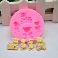 Molde de Silicon Fondant Figuras de Ositos MASTER CHEF 0760031 2