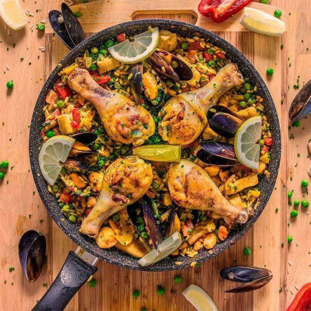 Sarten Redondo de Aluminio Forjado Antiadherente 24 Centimetros STONELINE 19046