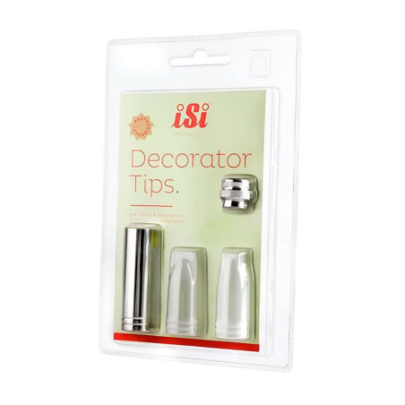 Boquilla para Decoracion + Adaptador, Set de 3 Unidades ISI 2715