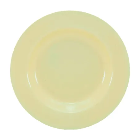 Plato Hondo de Melamina de Borde Ancho de 9 Pulgadas de Color Beige SIN ASIGNAR MD902090-2-TAN/LIQUIDACION