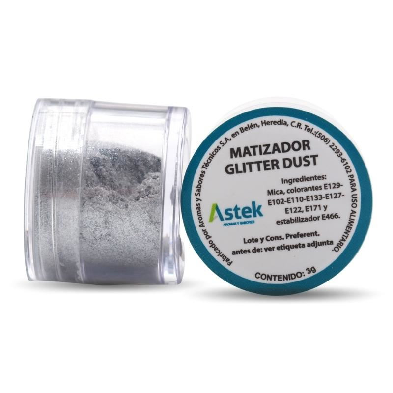 Matizador Glitter Dust Plata de 3 Gramos ASTEK GD007