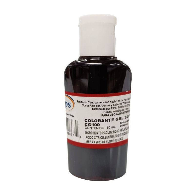 Colorante en Gel Super Rojo de 60 Mililitros ASTEK CG100