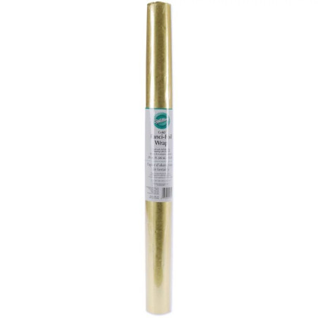 Papel de Aluminio de 20 x 15 Pulgadas de Color Dorado  WILTON 804-183