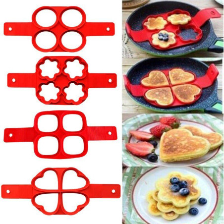 Aro de Silicon Cuadrado para Pancakes y Huevos MASTER CHEF 9890515