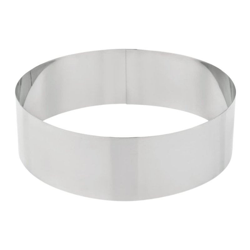 Aro Redondo de  Acero Inoxidable de 8 x 3-1/2 Centimetros KING METAL CRR1