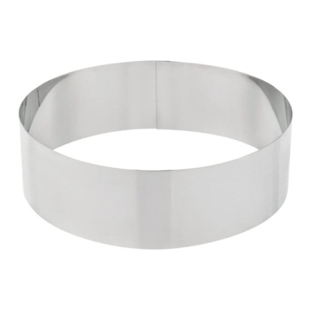 Aro Redondo de  Acero Inoxidable de 8 x 3-1/2 Centimetros KING METAL CRR1