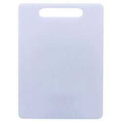 Tabla de Picar de Policarbonato de Color Blanco de 15 x 25 x 0.7 Centimetros MASTER CHEF 0610-10 WHITE