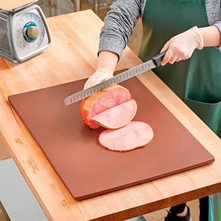 Tabla Picar de Polipropileno de 18 x 24 Pulgadas, Color Cafe MASTER CHEF 1824BR