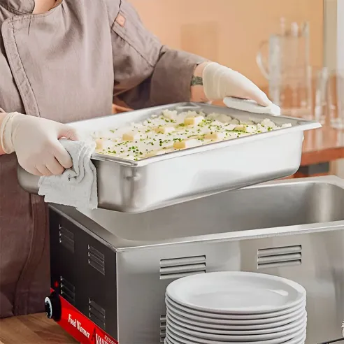 Bandeja de Acero Inoxidable Full x 4 Pulgadas MASTER CHEF F4
