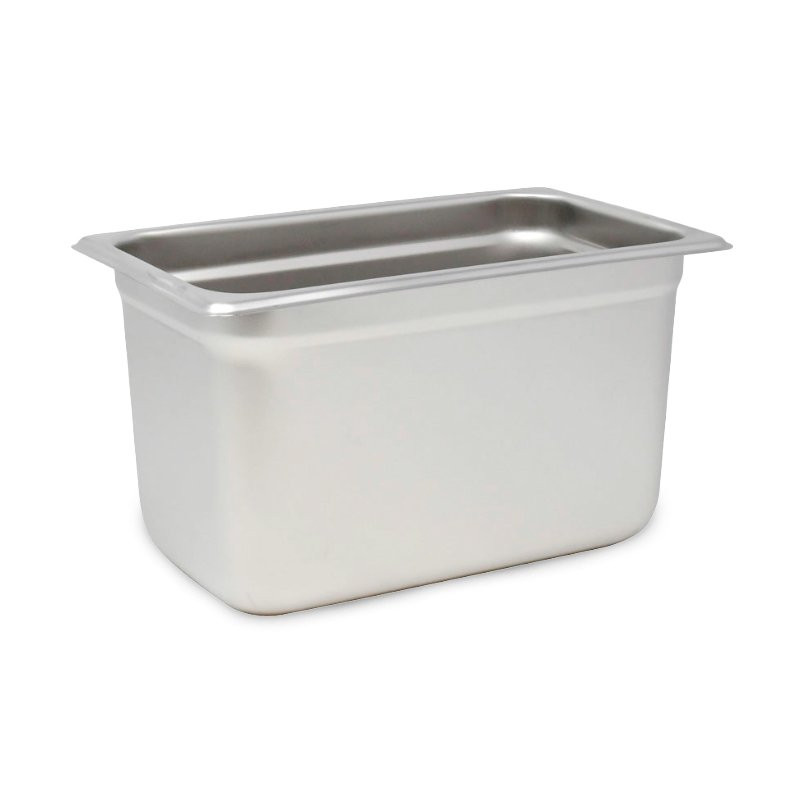 Bandeja de Acero Inoxidable de 1/3 x 6 Pulgadas MASTER CHEF T6