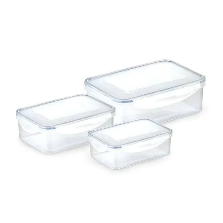 Contenedor Rectangular de Polipropileno, Set 3 Unidades de 1, 1.5 y 2.5 Litros
 TESCOMA 892092
