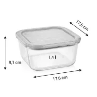 Contenedor Cuadrado de Vidrio de 1.4 Litros TESCOMA 900846 2