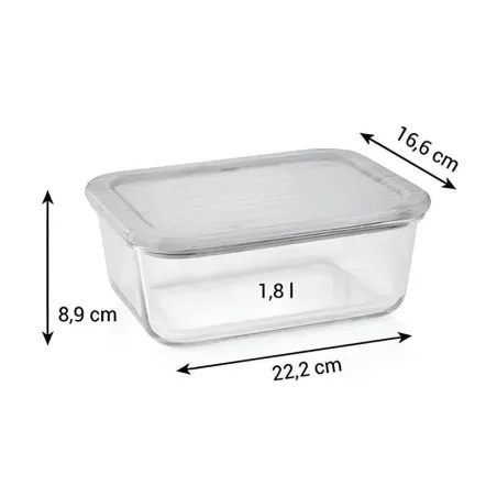 Contenedor Rectangular de Vidrio de 1.8 Litros TESCOMA 900847