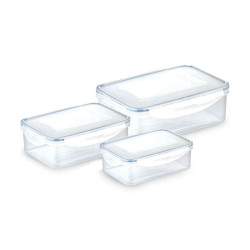 Contenedor Rectangular de Polipropileno, Set 3 Unidades de 0.2, 0.4 y 1.0 Litros TESCOMA 892090