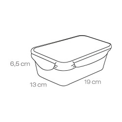 Contenedor Rectangular de Polipropileno de 1.0 Litros TESCOMA 892064 2