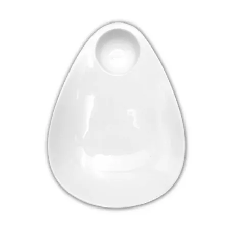 Plato Hoja de Ceramica de 31 x 23 x 4.5 Centimetros TIPS HQ-4548