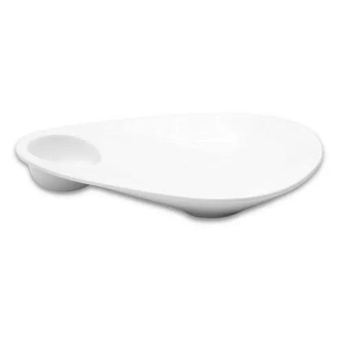 Plato Hoja de Ceramica de 31 x 23 x 4.5 Centimetros TIPS HQ-4548