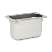 Bandeja de Acero Inoxidable de 1/9 X 4 Pulgadas MASTER CHEF N4