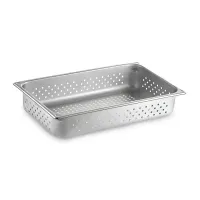 Bandeja de  Acero Inoxidable Perforada Full x 4 Pulgadas MASTER CHEF FP4