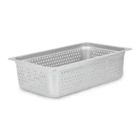 Bandeja de Acero Inoxidable Perforada Full de 6 Pulgadas MASTER CHEF FP6