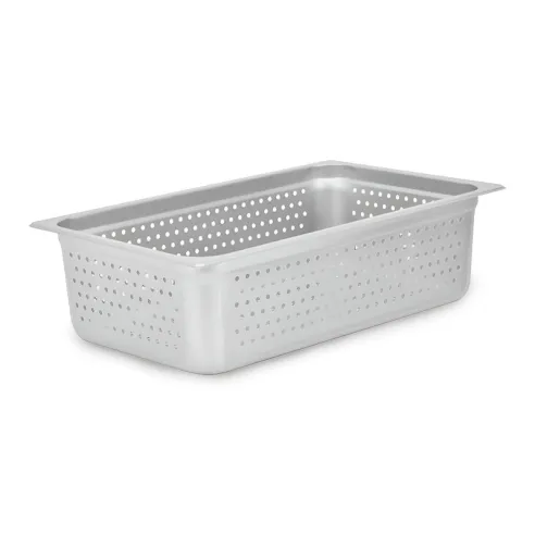 Bandeja de Acero Inoxidable Perforada Full de 6 Pulgadas MASTER CHEF FP6