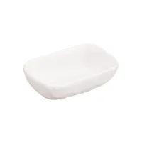 Plato Salsero Rectangular de Melamina de 4 x 3 Pulgadas, Color Blanco MASTER CHEF D084